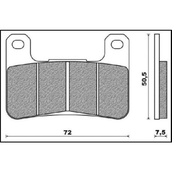 BRENTA brake pads KH379 Metalic sinter (gold color) front (FT 4117)