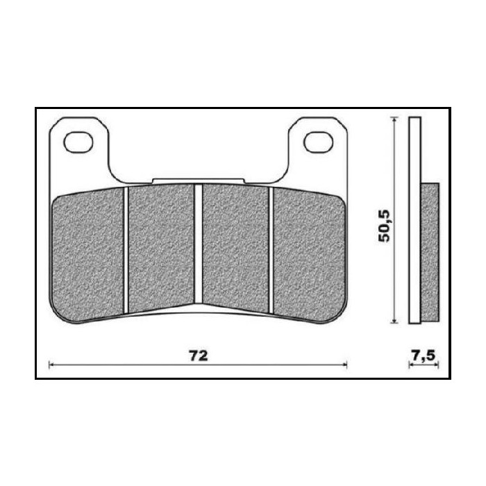 BRENTA brake pads KH379 Metalic sinter (gold color) front (FT 4117)