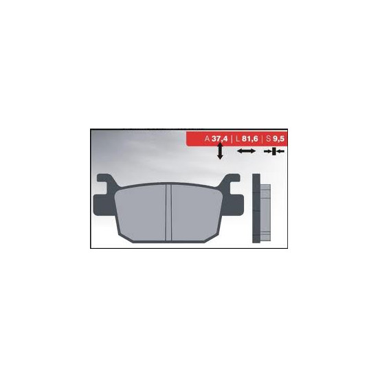 BRENTA brake pads KH415 Metallic sinter (gold color) (FT 4082)