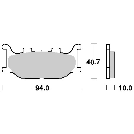 SBS brake pads KH199 STREET CERAMIC color black