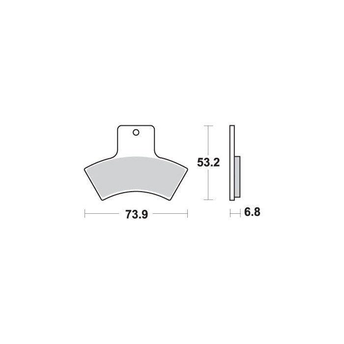 SBS brake pads KH270 OFF-ROAD SINTER gold color fits: POLARIS OLDER MODEL