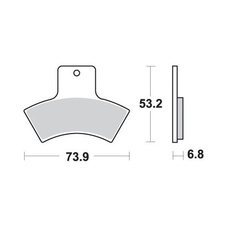 SBS brake pads KH270 OFF-ROAD SINTER gold color fits: POLARIS OLDER MODEL