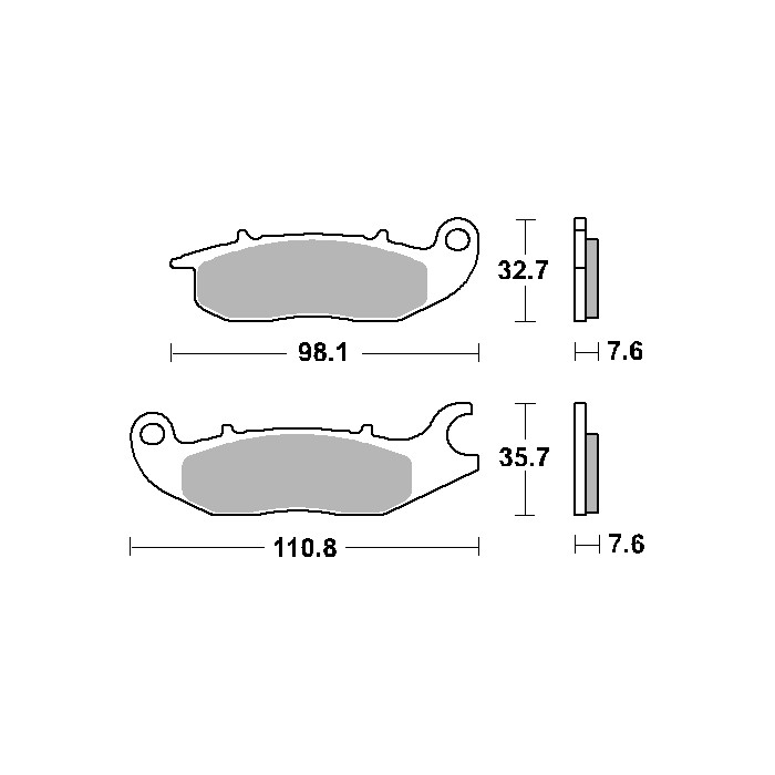 SBS brake pads KH375 STREET CERAMIC color black