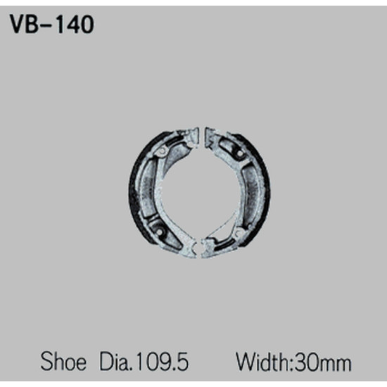 VESRAH drum brake pads HONDA XL 250R '82-'87, XL350R '84-'86 (MADE IN JAPAN)