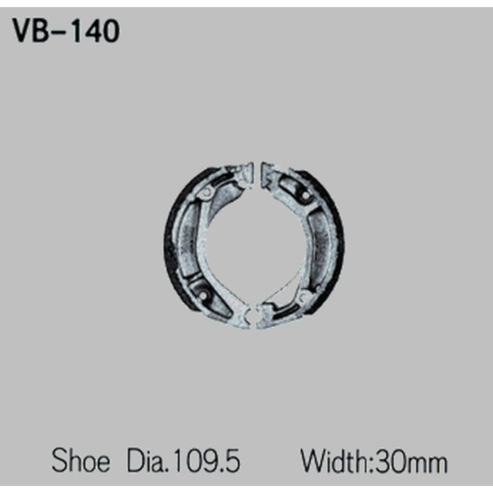 VESRAH drum brake pads HONDA XL 250R '82-'87, XL350R '84-'86 (MADE IN JAPAN)