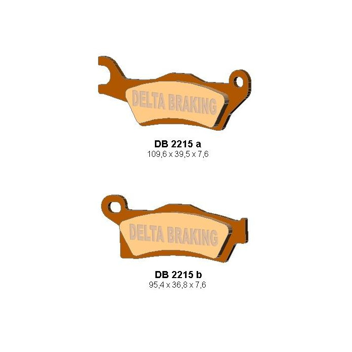 DELTA BRAKING brake pads KH617 CAN-AM OUTLANDER 800 / 1000 '12, RENEGADE 1000 '12 right front, rear - replaced DB22