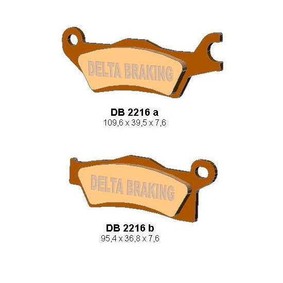 DELTA BRAKING brake pads KH618 CAN-AM OUTLANDER 800 / 1000 '12, RENEGADE 1000 '12 left front - replaced DB2216MX-D i