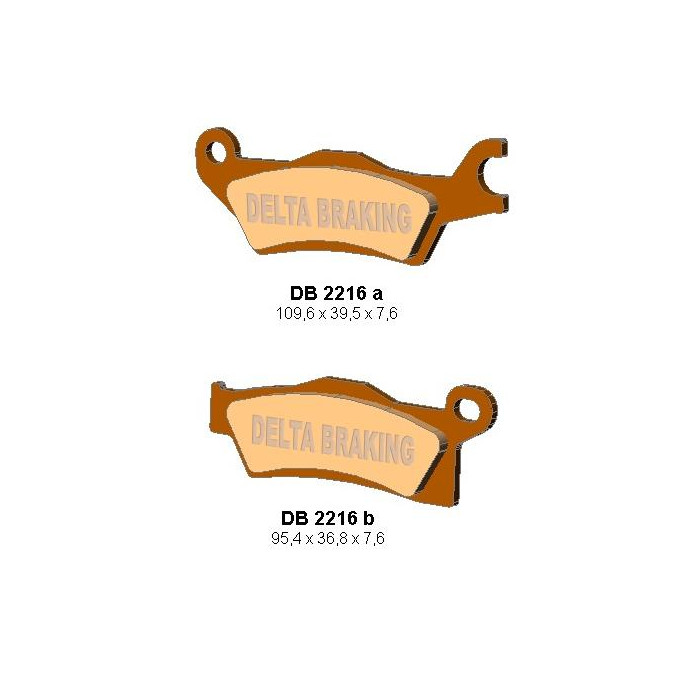 DELTA BRAKING brake pads KH618 CAN-AM OUTLANDER 800 / 1000 '12, RENEGADE 1000 '12 left front - replaced DB2216MX-D i