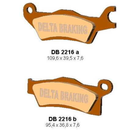 DELTA BRAKING brake pads KH618 CAN-AM OUTLANDER 800 / 1000 '12, RENEGADE 1000 '12 left front - replaced DB2216MX-D i