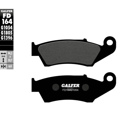 GALFER brake pads KH185 SEMI-METALLIC, front HONDA CR / CRF, KAWASAKI KX / KXF, SUZUKI RM / RMZ, YAMAHA YZ / YZF, WR 2