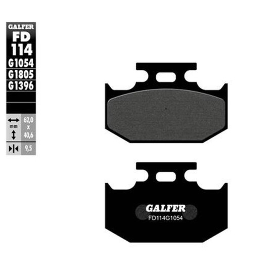 GALFER brake pads KH152 SEMI-METALLIC, rear