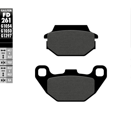 GALFER brake pads KH305 for scooters