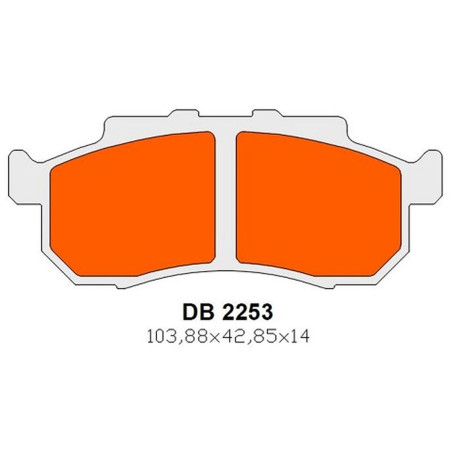 DELTA BRAKING brake pads front KH476 / KH477 TRIUMPH ROCKET III 2500 '19-'22, HONDA MUV 700 BIG RED '09,