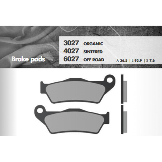 BRENTA brake pads KH181 Metalic sinter (gold color) OFF ROAD caliper BREMBO front NP. KTM SX / EXC (FT 6027)