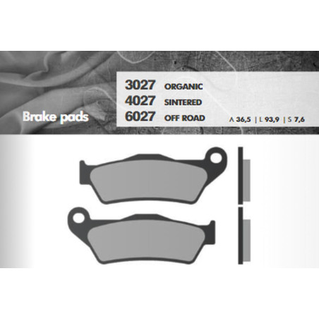 BRENTA brake pads KH181 Metalic sinter (gold color) OFF ROAD caliper BREMBO front NP. KTM SX / EXC (FT 6027)