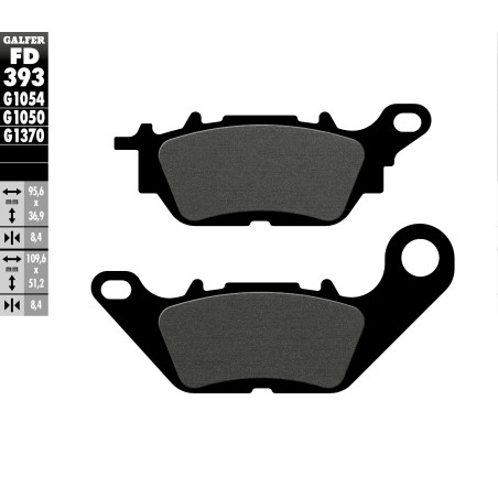 GALFER brake pads KH464 YAMAHA YBR 125 front
