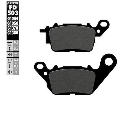 GALFER brake pads KH694 YAMAHA N-MAX 125 '18- front, SEMI-METALLIC