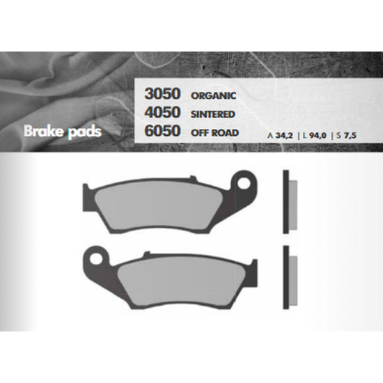 BRENTA brake pads KH185 Metalic sinter (gold color) OFF ROAD CR / CRF / KX / KXF / RM / RMZ / YZ / YZF front (FT