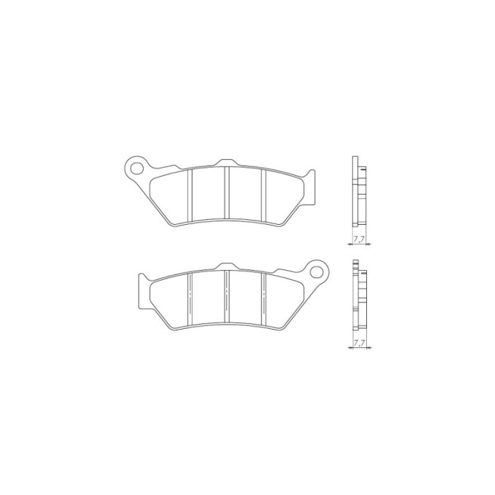BRENTA brake pads KH209 Metalic sinter (gold color) (FT 4090)