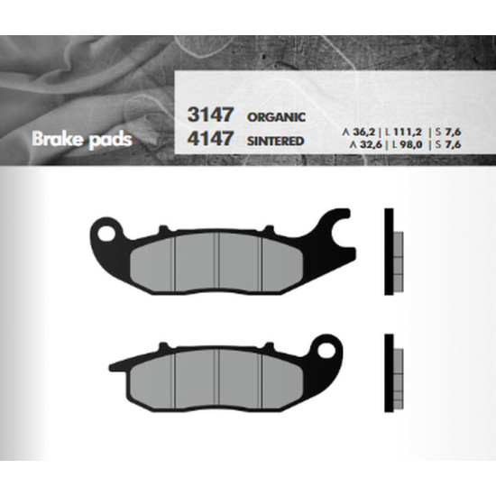 BRENTA brake pads KH375 Metallic sinter (gold color) (FT 4147)