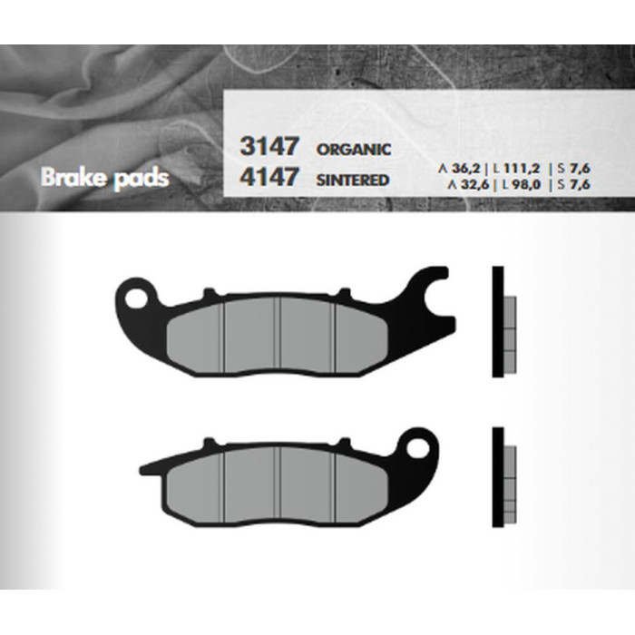BRENTA brake pads KH375 Metallic sinter (gold color) (FT 4147)