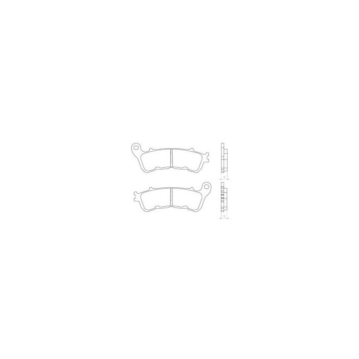 BRENTA brake pads KH388 Metalic sinter (gold color) (FT 4081)