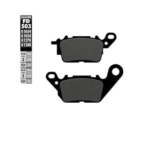 GALFER brake pads KH694 YAMAHA N-MAX 125 '18- front, SEMI-METALLIC