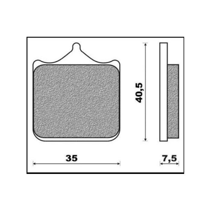 BRENTA brake pads KH322 / 4 (FT 3107)