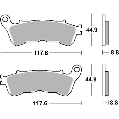 SBS brake pads KH388 STREET CERAMIC color black