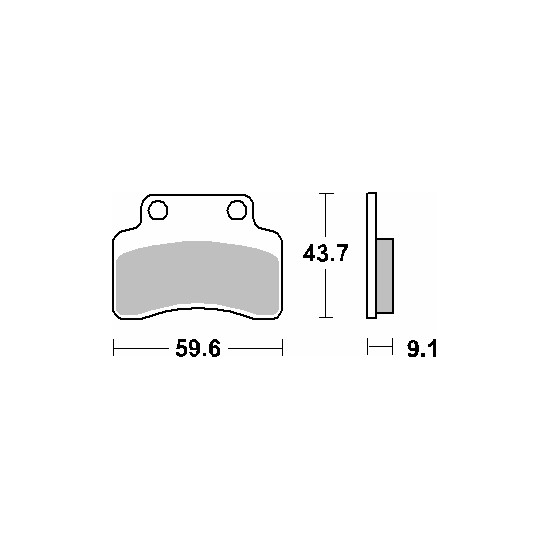 SBS brake pads KH235 MAXI CARBON CARBON TECH color black
