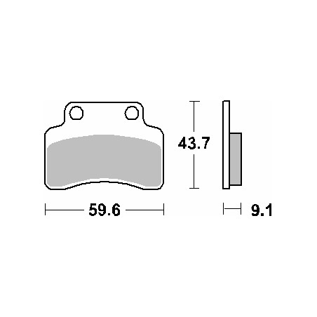 SBS brake pads KH235 MAXI CARBON CARBON TECH color black