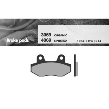 BRENTA brake pads KH86 Metalic sinter (gold color) (FT 4069)
