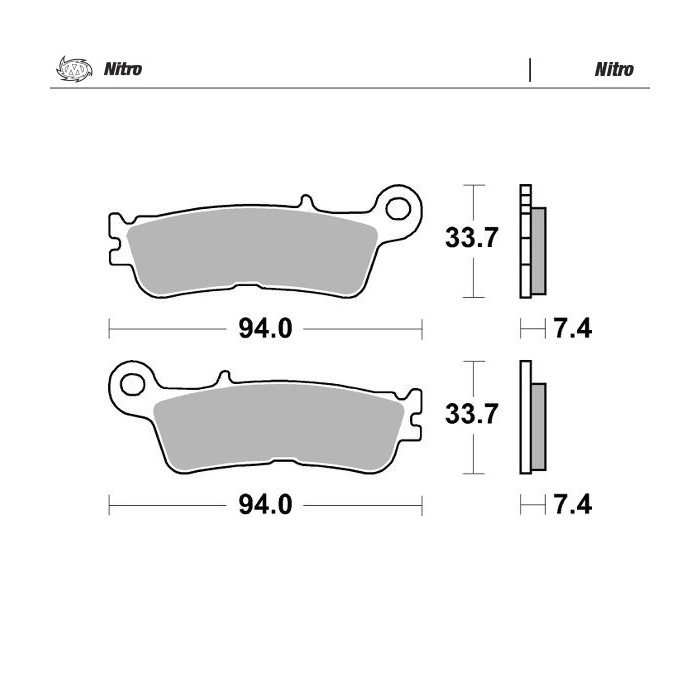 MOTO-MASTER brake pads SINTER METAL ENDURO: 21 (NITRO) front KH755 FANTIC XX 125, XEF / XXF 250 / 450, XEX 250 '22-, Y