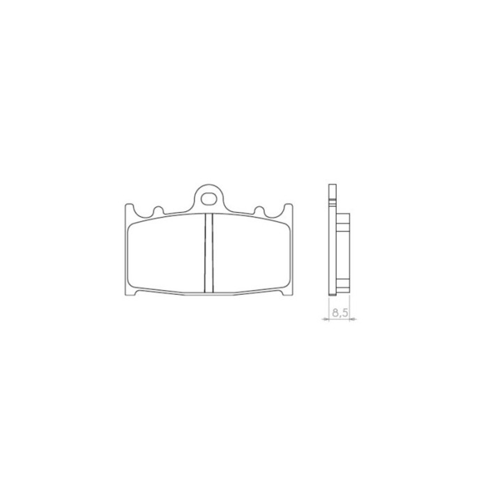 BRENTA brake pads KH158 Metalic sinter (gold color) front (FT 4062)