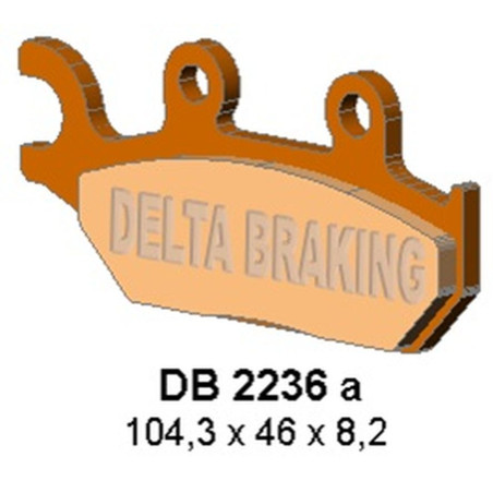 DELTA BRAKING brake pads KH645 CAN AM MAVERIC 1000 right - replaced DB2236MX-D and DB2236QD-D