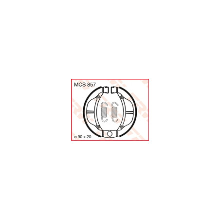TRW LUCAS drum brake pads (90X20mm) (K715)