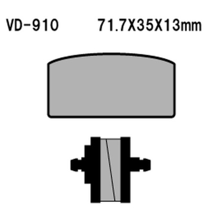 VESRAH stabdžių kaladėlės KH22 BMW R60 / 75 / 80 / 90 / 100 (MADE IN JAPAN)