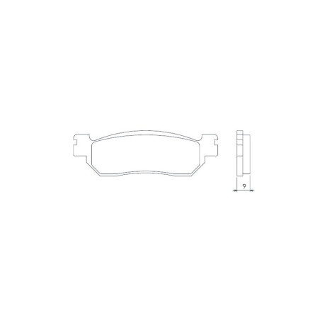 BRENTA brake pads KH275 Metalic sinter (gold color) (FT 4022)