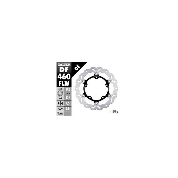 GALFER brake disc front YAMAHA MT-03 '16-, YZF R3 / R25 '15- (298mm) floating WAVE