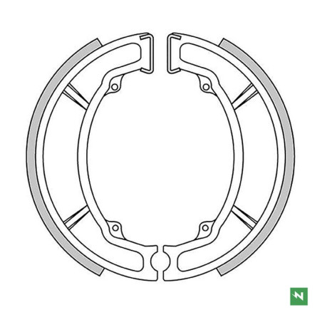 NEWFREN drum brake pad end YAMAHA BELUGA 125 '85-'95, DT 125 '74-'87, DT 175 '74-'00, RD 125 '75-'87, SR 125 '82-