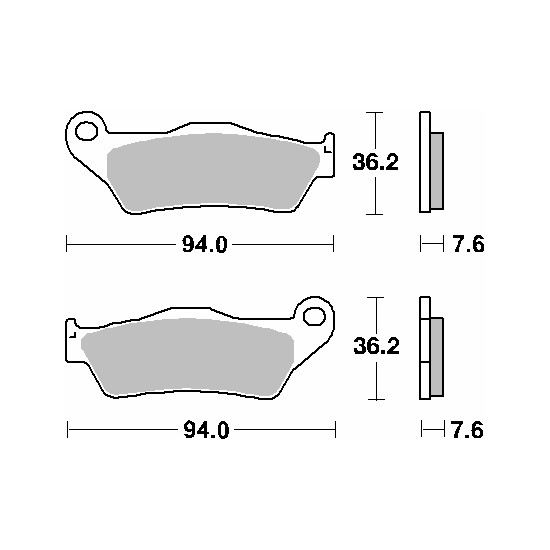 SBS brake pads KH181 MAXI CARBON CARBON TECH color black