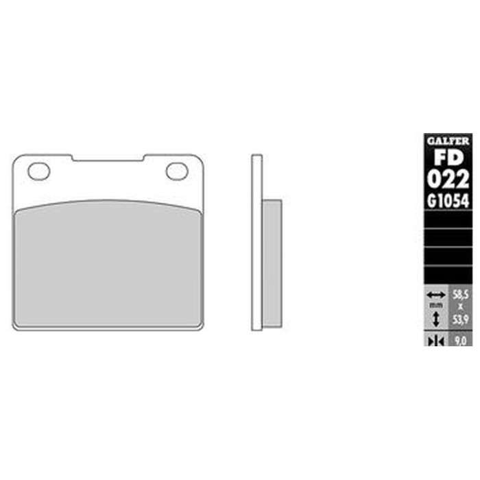 GALFER brake pads KH36 SEMI-METALLIC