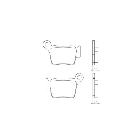 BRENTA stabdžių kaladėlės KH368 Metalic sinter (auksinės spalvos) (FT 4056)