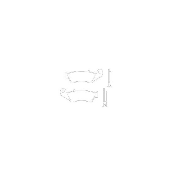 BRENTA brake pads KH185 Metalic sinter (gold color) (FT 4050)