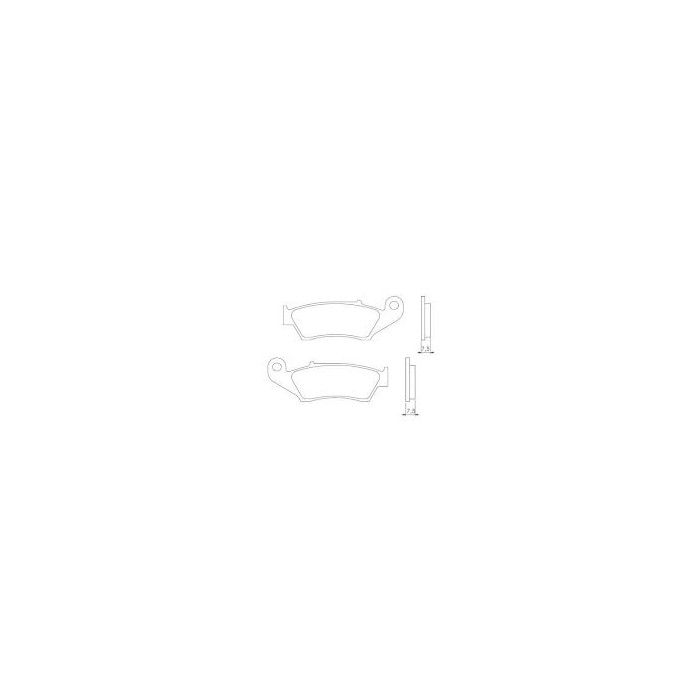 BRENTA brake pads KH185 Metalic sinter (gold color) (FT 4050)