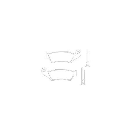 BRENTA brake pads KH185 Metalic sinter (gold color) (FT 4050)