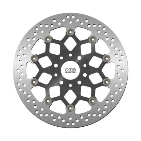 NG stabdžių diskas priekis KTM DUKE 790 '18-22, DUKE 890 '21-'22 (300X52X5mm) (5 skylės) plaukiojantis (ALUMINUM CENTER)