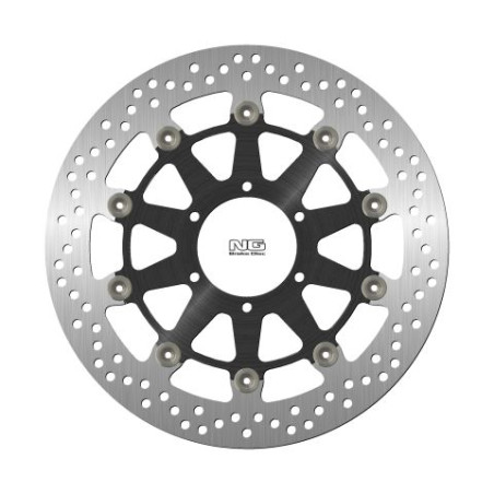 NG brake disc front BMW S1000RR / S1000R / S1000XR '19-21 (320X80,2X5mm) (6X8,5mm) WAVE floating (ALUMINUM CENTER)