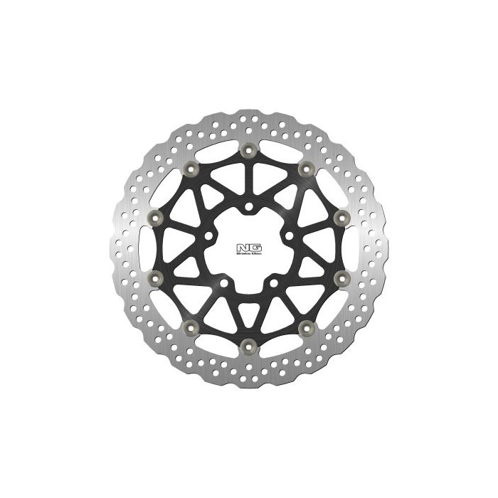 NG brake disc front KAWASAKI ZX-100R / RR '17-21 (330X80,5X5mm) (5X10,5mm) WAVE floating (ALUMINUM CENTER)