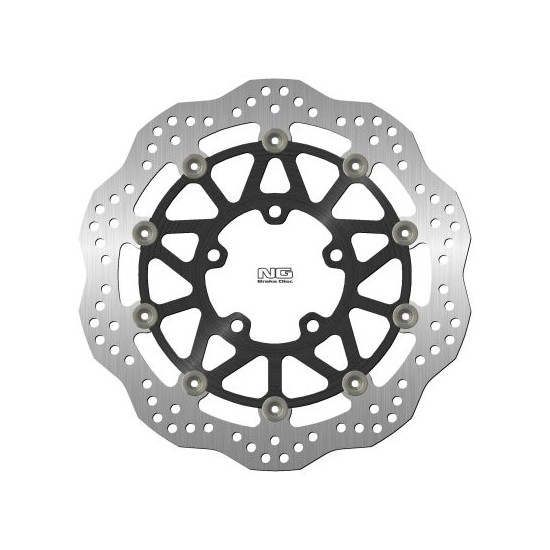 NG brake disc front KAWASAKI ZX-6R 636 '16-20 (310X80X5mm) (5X10,5mm) WAVE floating (ALUMINUM CENTER)